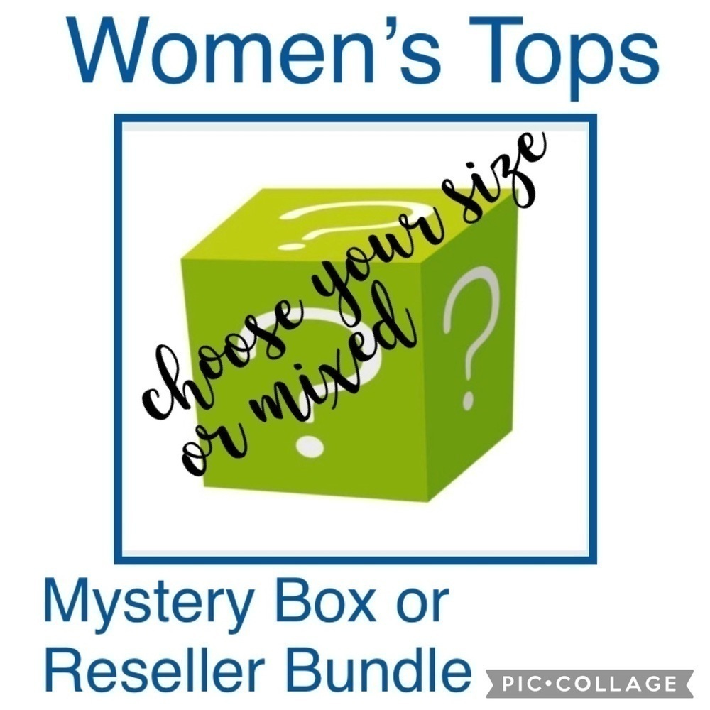 6 tops Mystery box reseller bundle tee cami blouse shirt sweater work casual